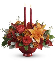 Teleflora's Autumn In Bloom Centerpiece from Weidig's Floral in Chardon, OH